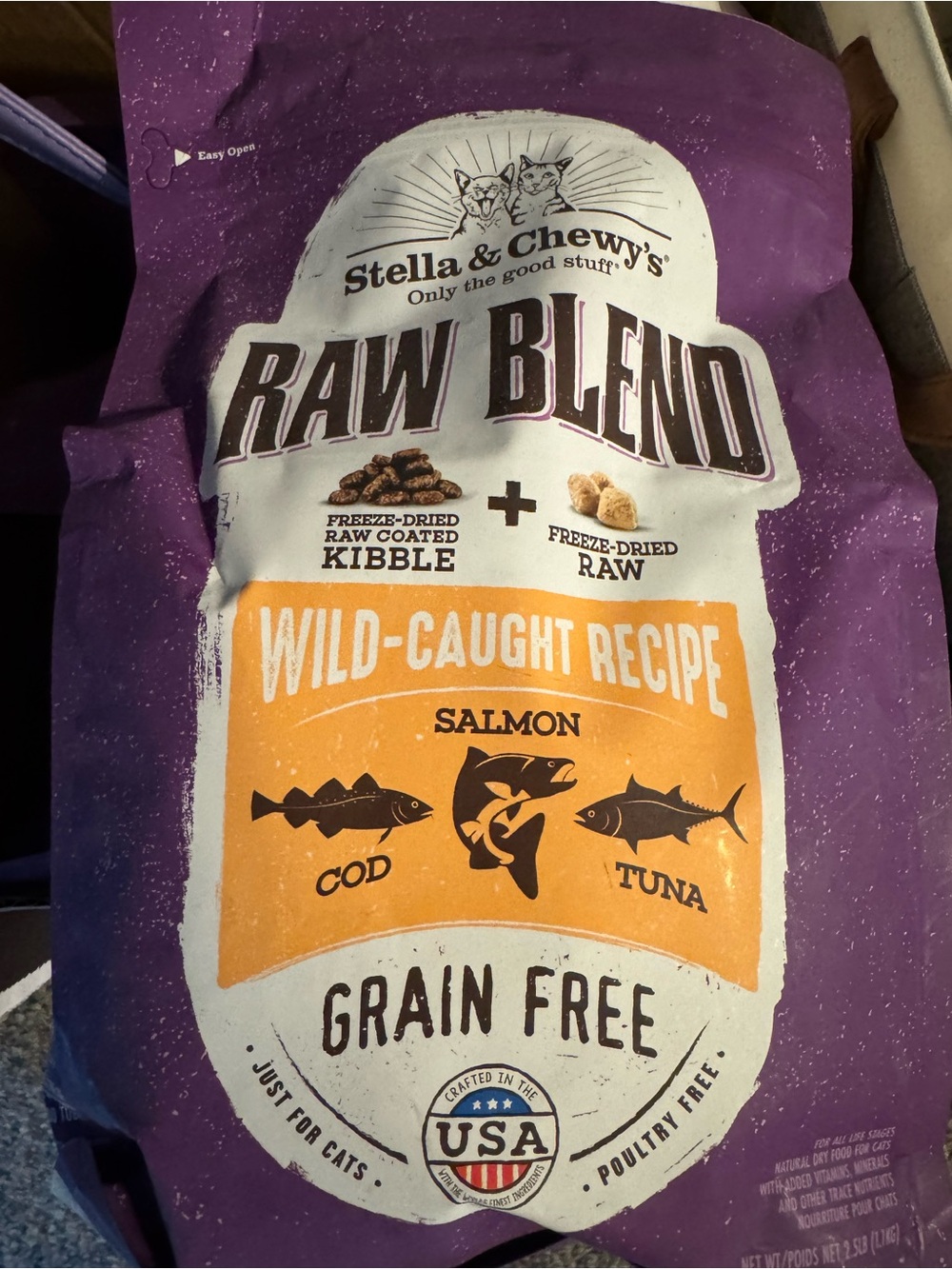 Stella & Chewy RAW BLEND Wild-Caught Salmon Grain Free Cat Food